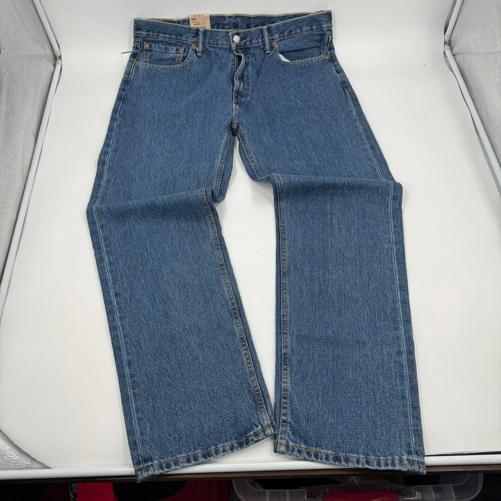 Levi's‎ 505 Regular Fit Jeans Mens 40x32 Blue Straight Leg Medium Wash NWT